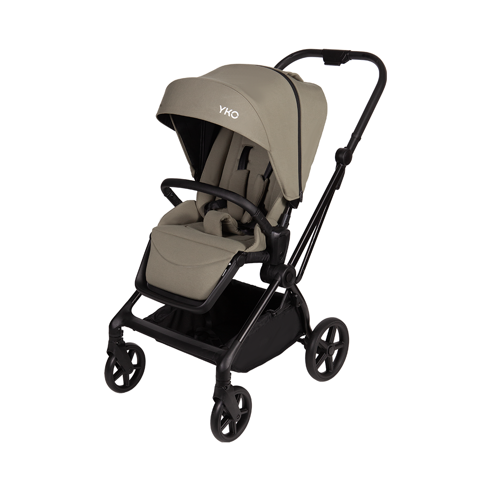 3-in-1 Kinderwagen mit Aluminiumrahmen und umkehrbarem Sitz