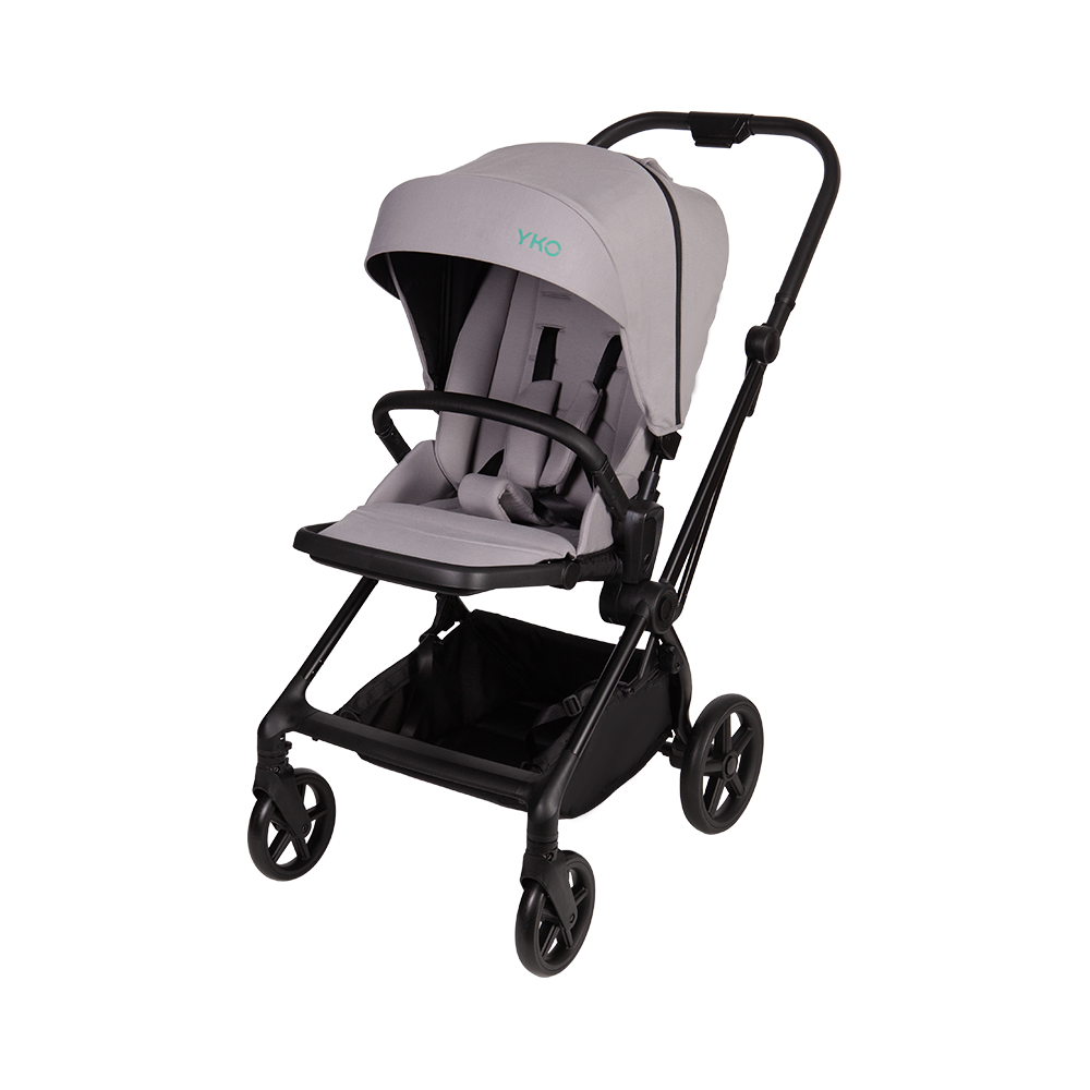 3-in-1 Kinderwagen mit Aluminiumrahmen und umkehrbarem Sitz