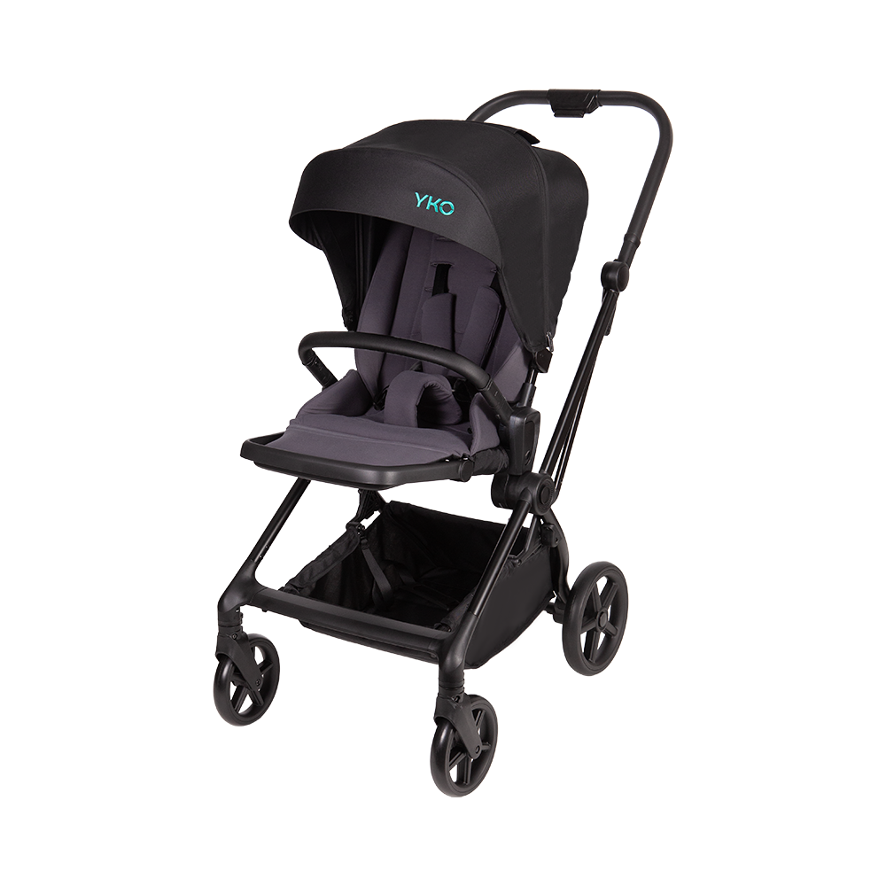 3-in-1 Kinderwagen mit Aluminiumrahmen und umkehrbarem Sitz