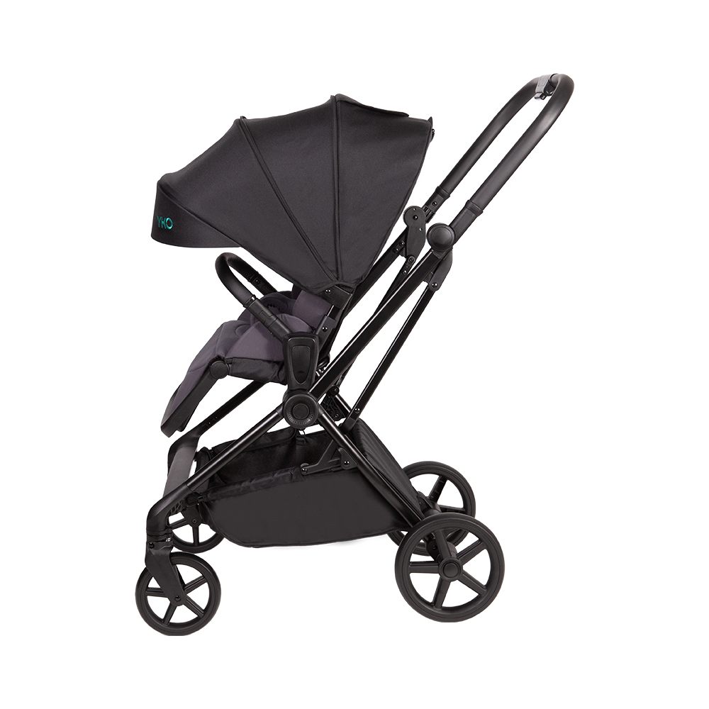 3-in-1 Kinderwagen mit Aluminiumrahmen und umkehrbarem Sitz