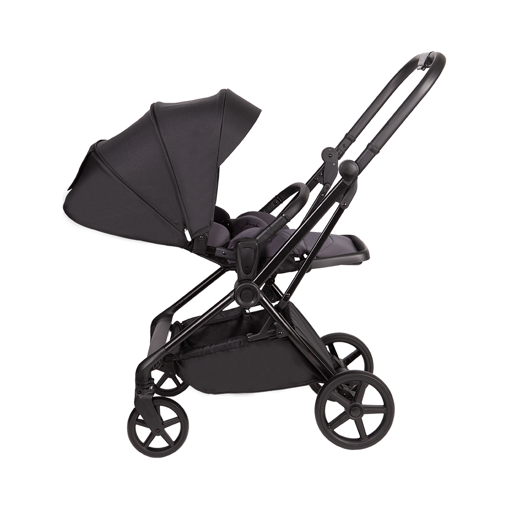 3-in-1 Kinderwagen mit Aluminiumrahmen und umkehrbarem Sitz