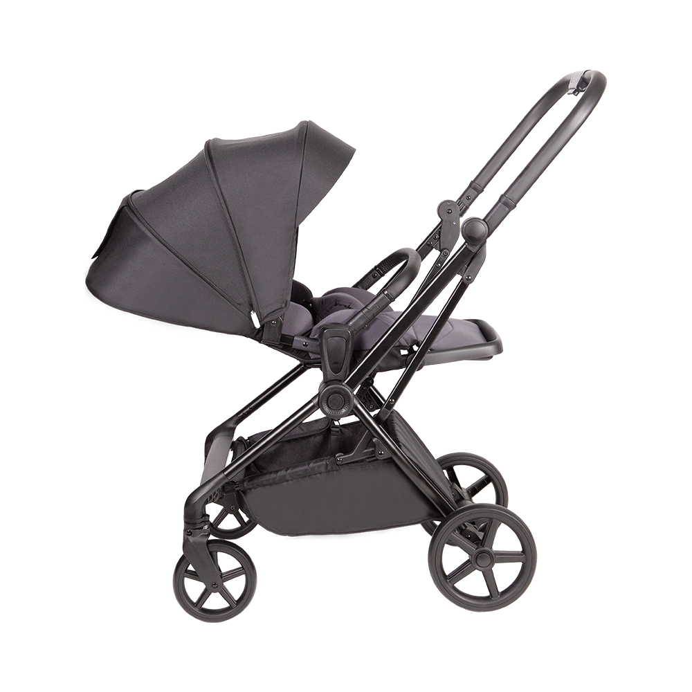 3-in-1 Kinderwagen mit Aluminiumrahmen und umkehrbarem Sitz