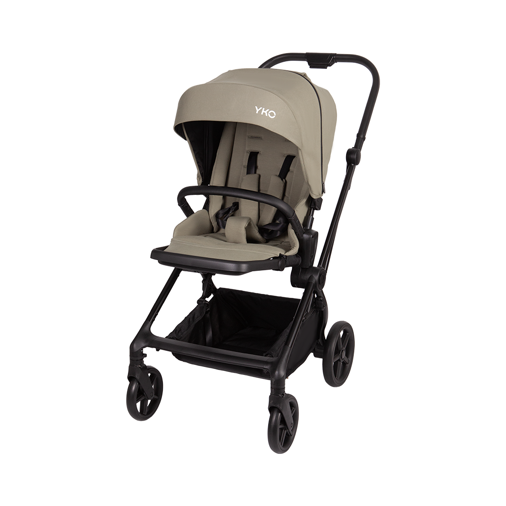 3-in-1 Kinderwagen mit Aluminiumrahmen und umkehrbarem Sitz