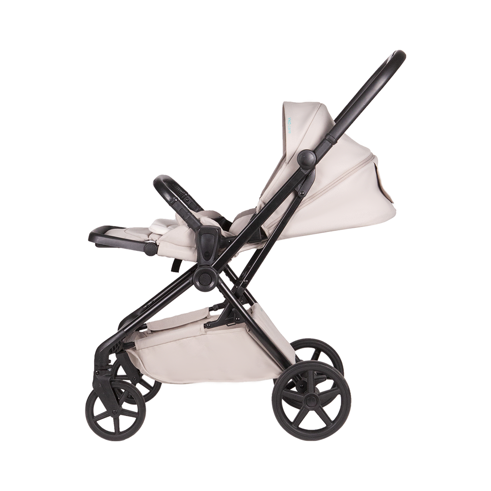 3-in-1 Kinderwagen mit Aluminiumrahmen und umkehrbarem Sitz